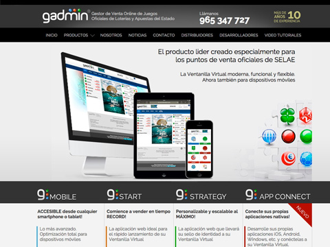 Homepage web Gadmin